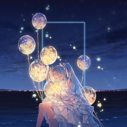 This is a pixiv picture whose title is ★.