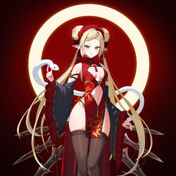 This is a pixiv picture whose title is チャイナドレスイセリア.