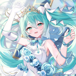 This is a pixiv picture whose title is 「歌姫」.