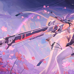 This is a pixiv picture whose title is Blossoms in Ruins.