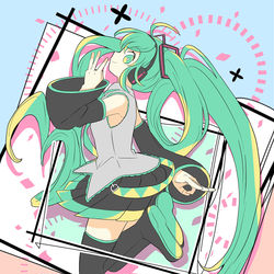 This is a pixiv picture whose title is ㊗ミクの日！㊗.