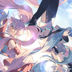 This is a pixiv picture whose title is 巡る春.