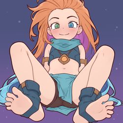 This is a pixiv picture whose title is LoL Zoe - Pixiv request.