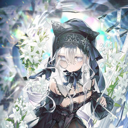 This is a pixiv picture whose title is 聖域の白百合シスター.