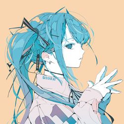 This is a pixiv picture whose title is ミクの日 Miku day.