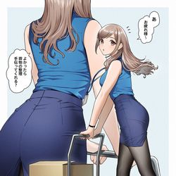This is a pixiv picture whose title is 台車ガラガラー.