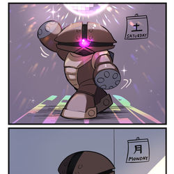 This is a pixiv picture whose title is 月曜が近いよ🎶.