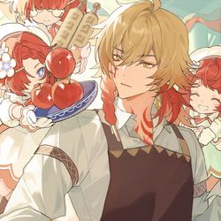 This is a pixiv picture whose title is Let's cooking🎶.