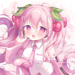 This is a pixiv picture whose title is 桜ミクさん🌸.