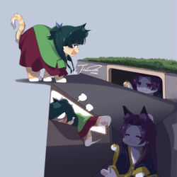 This is a pixiv picture whose title is 🐱🐱.