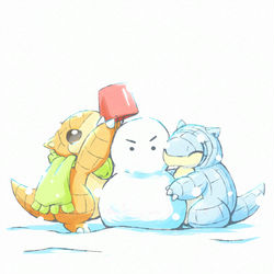 This is a pixiv picture whose title is ⛄.
