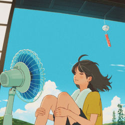 This is a pixiv picture whose title is 羽根と鈴.