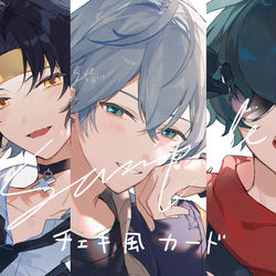 This is a pixiv picture whose title is チェキ風フォトカード.