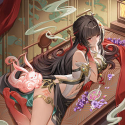 This is a pixiv picture whose title is 霊砂.