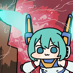 This is a pixiv picture whose title is V2 初音ミク.