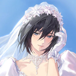 This is a pixiv picture whose title is 結婚ルート.