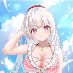 This is a pixiv picture whose title is skeb.