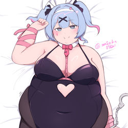 This is a pixiv picture whose title is でっぷりなラビットホール初音ニク.