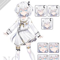 This is a pixiv picture whose title is 【仕事絵】VoiSona【玉姫】　カバー動画用立ち絵.