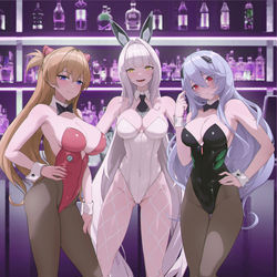 This is a pixiv picture whose title is Bunny NikkexEVA.