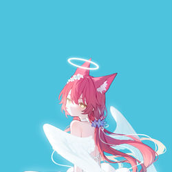This is a pixiv picture whose title is 佐倉双夜 天使ver.