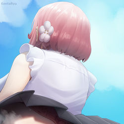This is a pixiv picture whose title is 羽香里太もも.