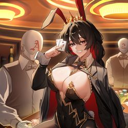 This is a pixiv picture whose title is 2nd兔女郎KF子.