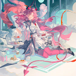 This is a pixiv picture whose title is 红丝绒蛋糕🍰.