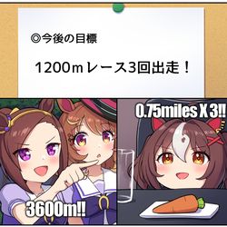 This is a pixiv picture whose title is 1200mレース3回出走だ！.