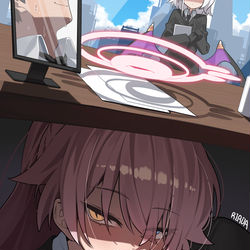 This is a pixiv picture whose title is 쉿.