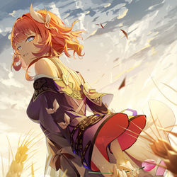 This is a pixiv picture whose title is Cyrene.