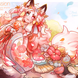 This is a pixiv picture whose title is 【Skeb】ご依頼者様OCさん🌼.