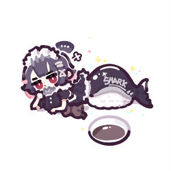 This is a pixiv picture whose title is 🦈🍣.