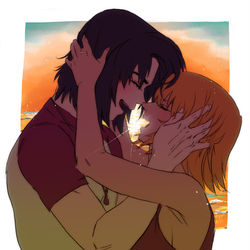 This is a pixiv picture whose title is 陽を掬う.