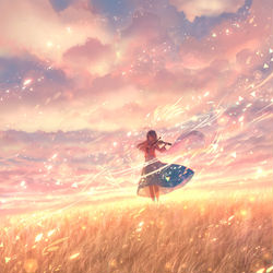 This is a pixiv picture whose title is 光奏フラジール.