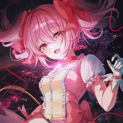 This is a pixiv picture whose title is 鹿目まどか.