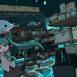 This is a pixiv picture whose title is 初音ミク.