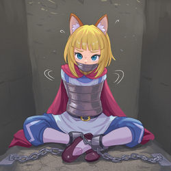 This is a pixiv picture whose title is 捕まったエバン.