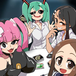 This is a pixiv picture whose title is メスガキ.