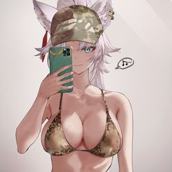 This is a pixiv picture whose title is ヒョウ狼.