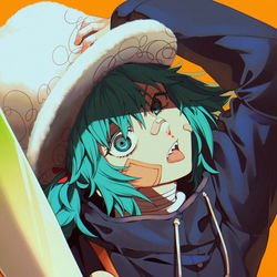 This is a pixiv picture whose title is 4. ドーナツホール/ハチ.