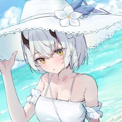This is a pixiv picture whose title is セナと海デート❤.