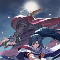 This is a pixiv picture whose title is 影、重なりて.