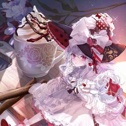 This is a pixiv picture whose title is 妖精のティータイム☕.