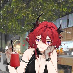 This is a pixiv picture whose title is Laevatain.