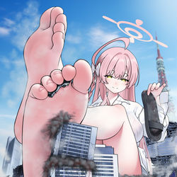 This is a pixiv picture whose title is Blue Archive.