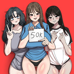 This is a pixiv picture whose title is 팔로워 50K.