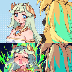 This is a pixiv picture whose title is 실라 & 비비 & 코미.