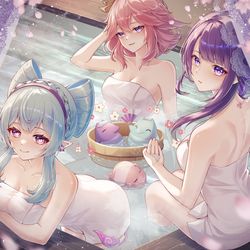 This is a pixiv picture whose title is ようこそ、秋沙銭湯へ🌸.