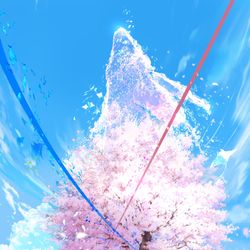 This is a pixiv picture whose title is 青春.